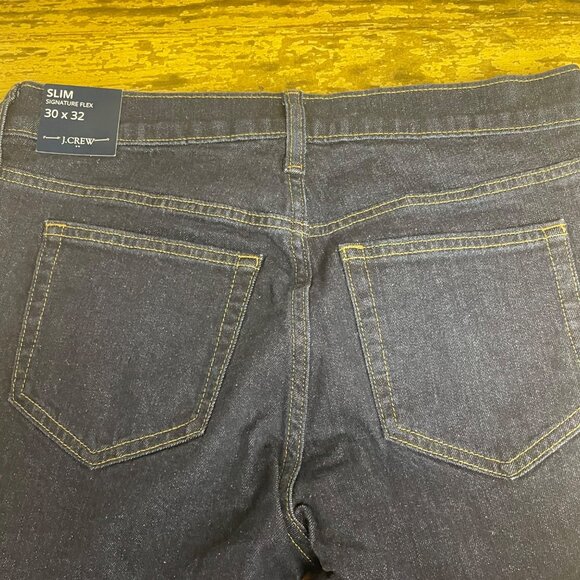 J. Crew Factory Slim-Fit Jean in Signature Flex Dark Blue Sz 30x32  AY516 - Picture 8 of 12